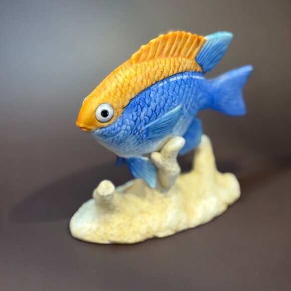 Vintage Silvestri Fish Sculpture 1980's-90s Nautical Home Decor Bathroom Accents - Picture 1 of 10